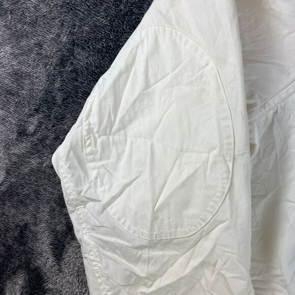 Vtg Polo Ralph Lauren Big Pony Flag Patch Full Zip Jacket Men's L White *Read - Picture 4 of 16